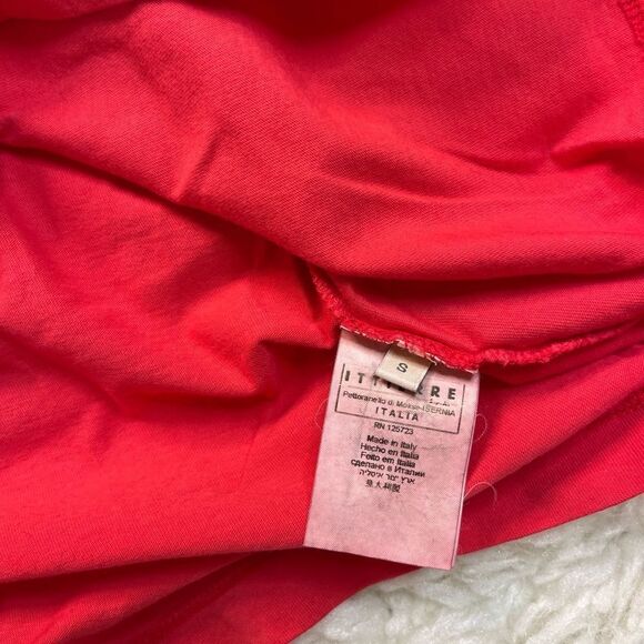 Pierre Balmain Tank Longline Red Pink Cotton - Picture 4 of 6